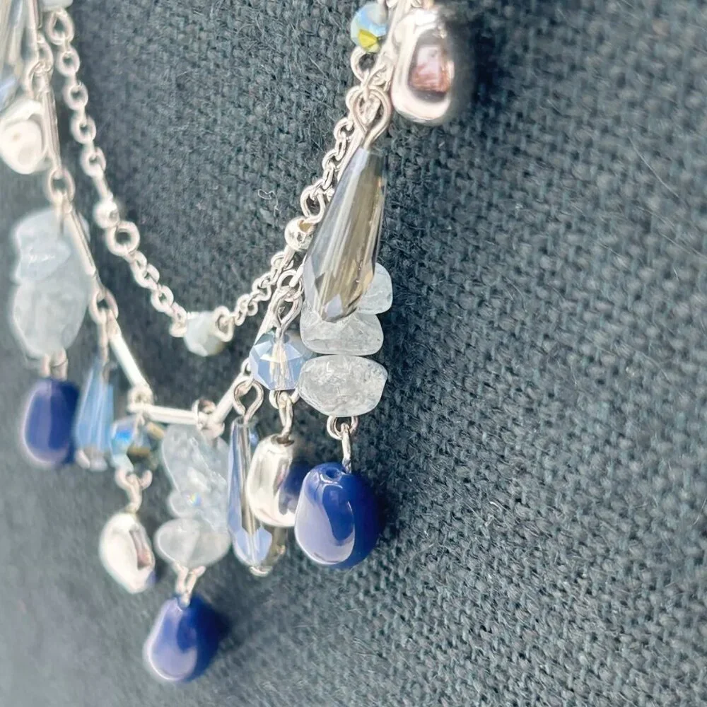 NWT Style & Co. Mixed Bead Layered Statement Necklace, 17-1/5
